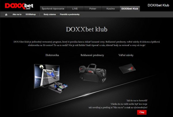 Vernostný program už aj v DOXXbete