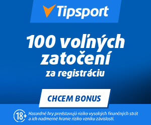 100 voľných zatočení za registráciu v Tipsporte