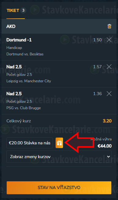 BetRing - bonus bez vkladu