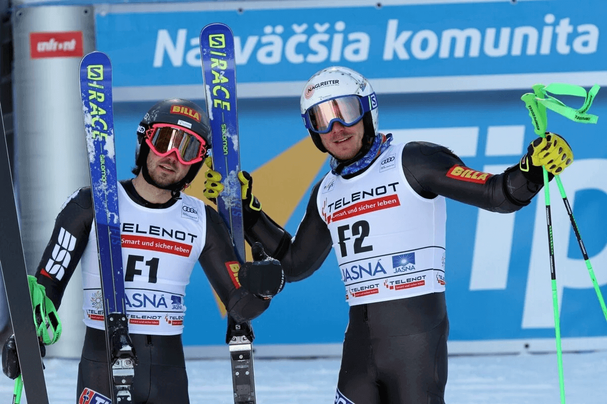Bratia Žampovci sa každoročne spoločne zúčastňujú Svetového pohára v alpskom lyžovaní.