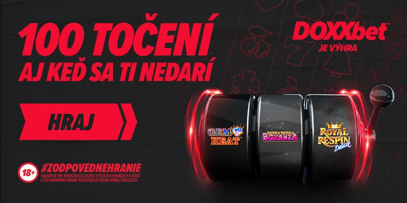 Až 100 DOXXbet free spinov aj keď sa nedarí