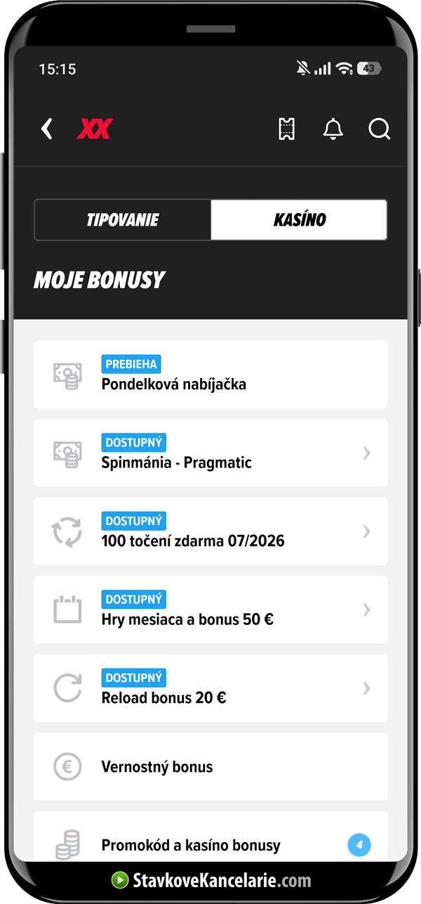 Dostupné bonusy pre nových hráčov v kasine DOXXbet