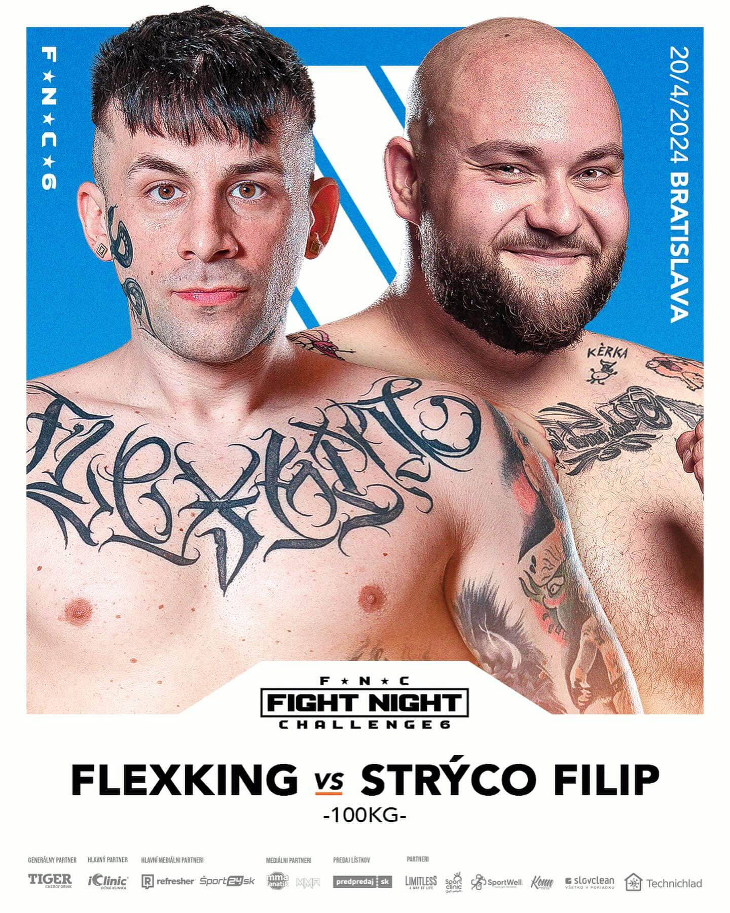 Hlavný zápas na Fight Night Challenge 6 – Flexking vs Strýco Filip