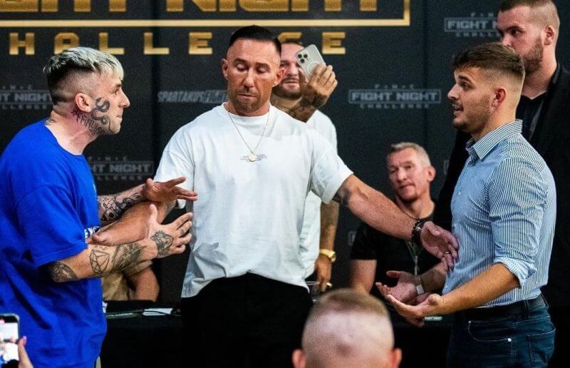 Bitka na tlačovej konferencii Fight Night Challenge 5