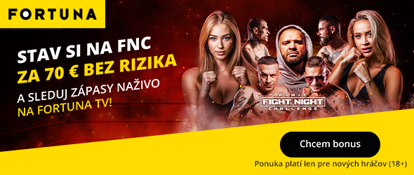 Stávková kancelária Fortuna vám prináša exkluzívny bonus za registráciu na prvé tipovanie FNC live,