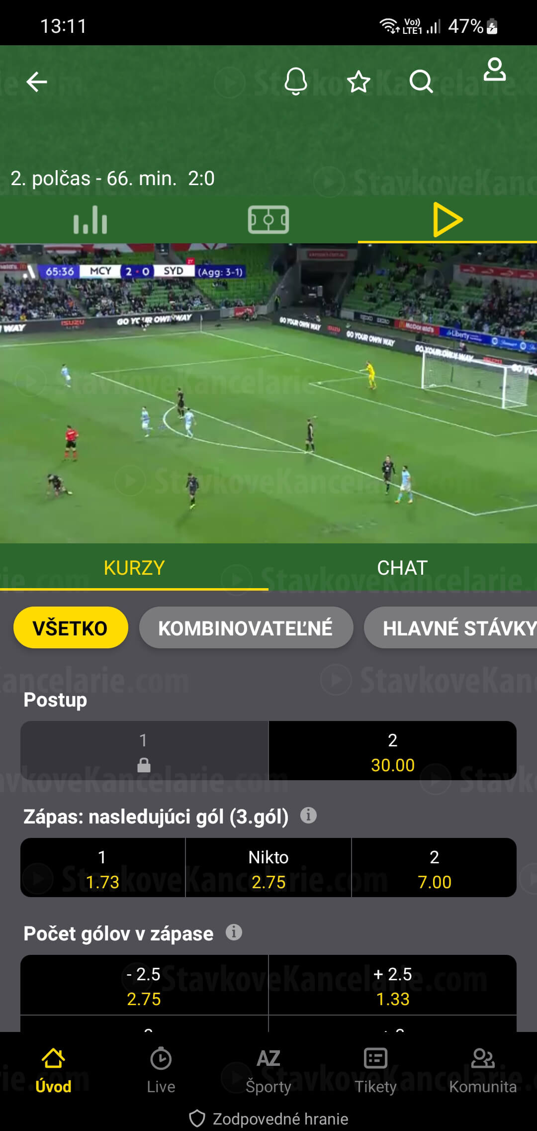 Live stream v appke Fortuna