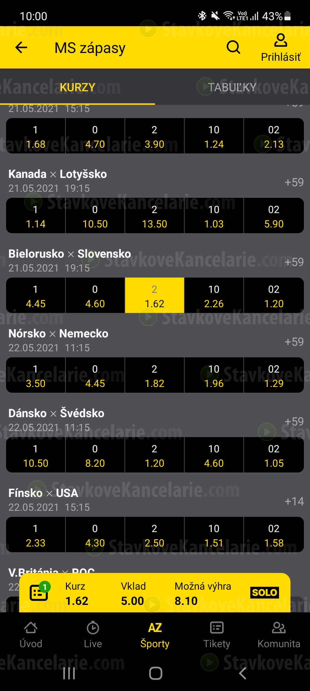 Mobilná aplikácia Fortuna Aplikácia Fortuna