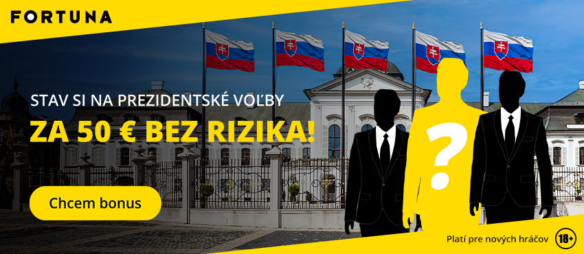 Fortuna bonus na prezidentské voľby na Slovensku