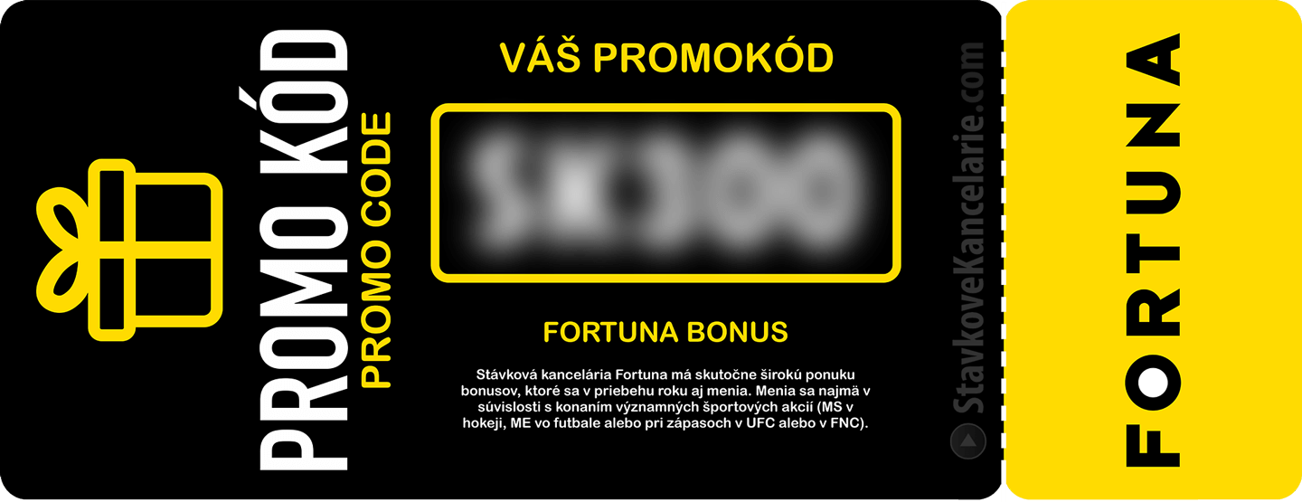 Voucher s Fortuna promo kódom - vyzdvihnete si poukážku