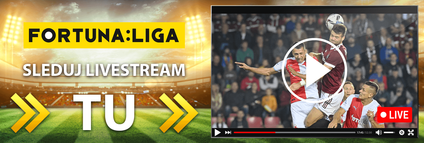 LIVE stream Fortuna ligy na Fortuna TV