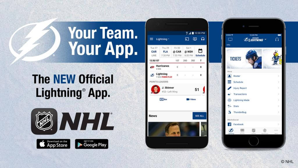 V mobilnej aplikácii NHL nájdete aktuálne skóre a najdôležitejšie novinky, či momentky z tejto hokejovej súťaže.