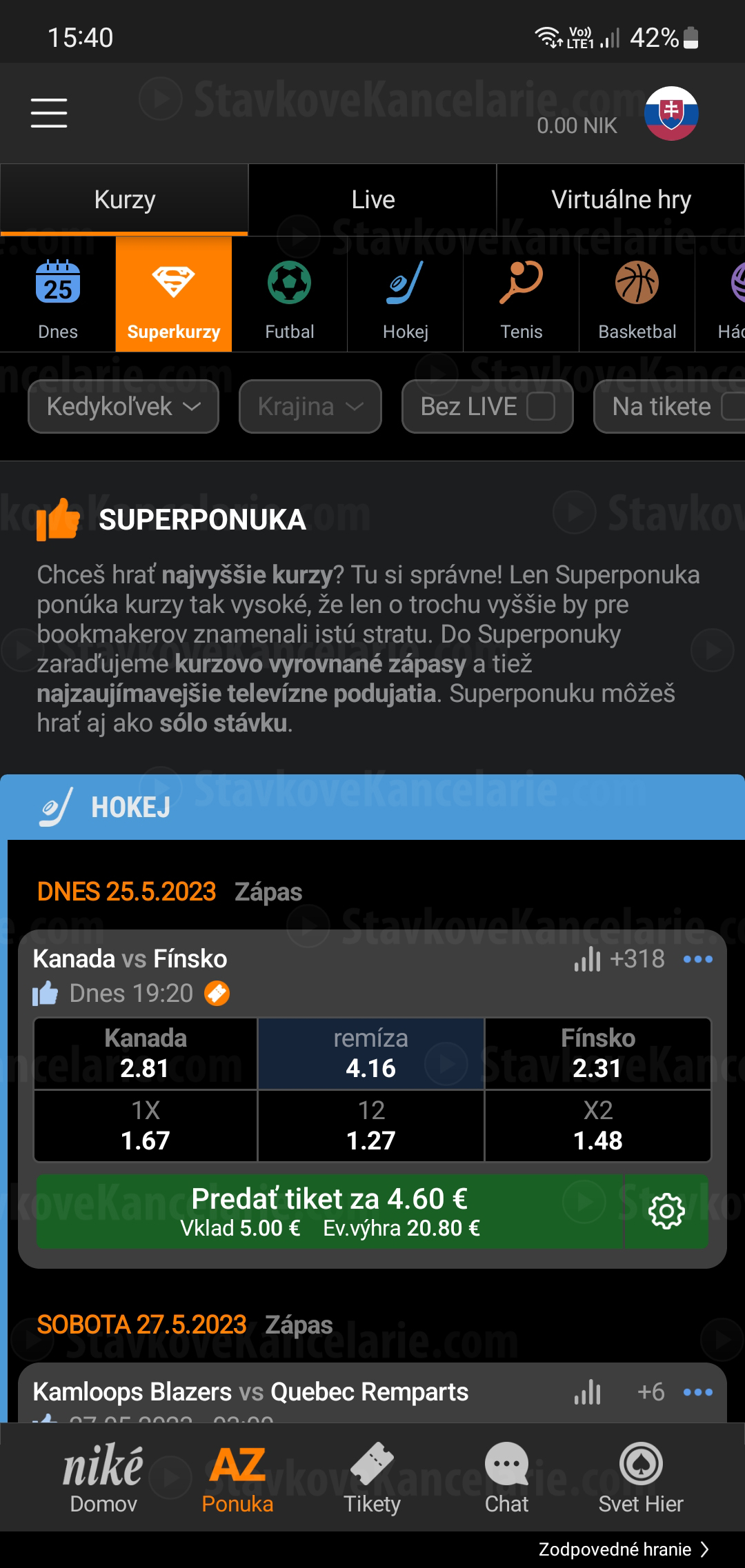 Superkurzy v Niké mobilnej aplikácii