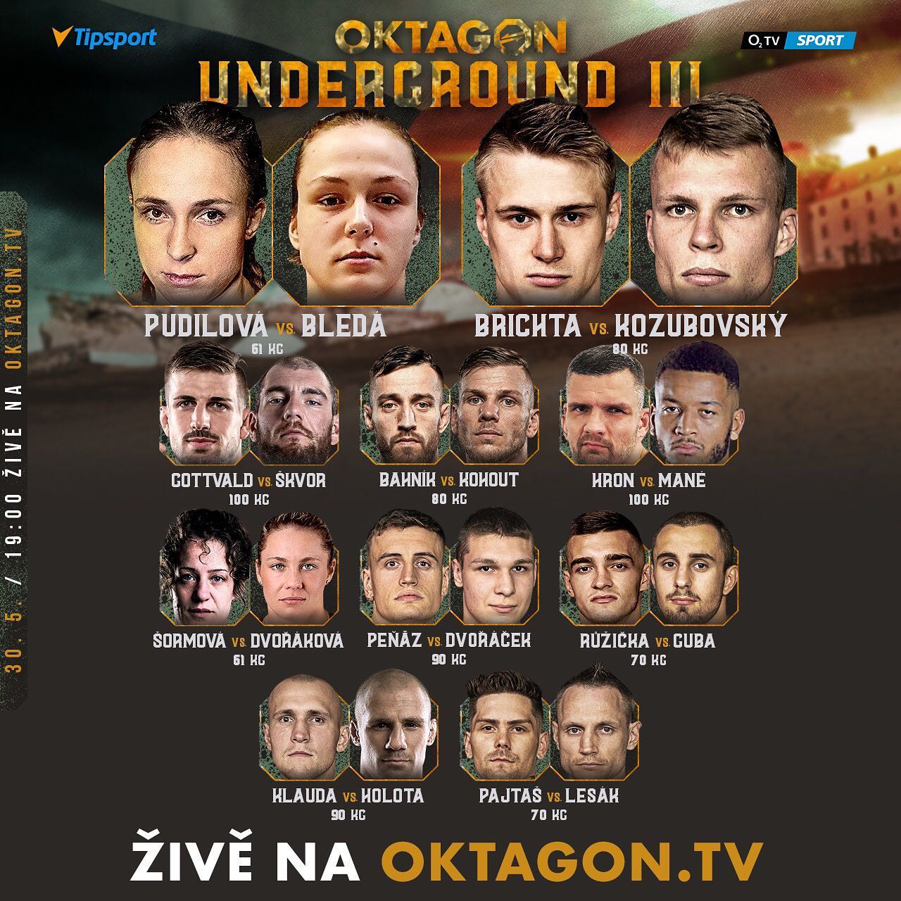 Bojová karta tretieho kola Oktragon Underground