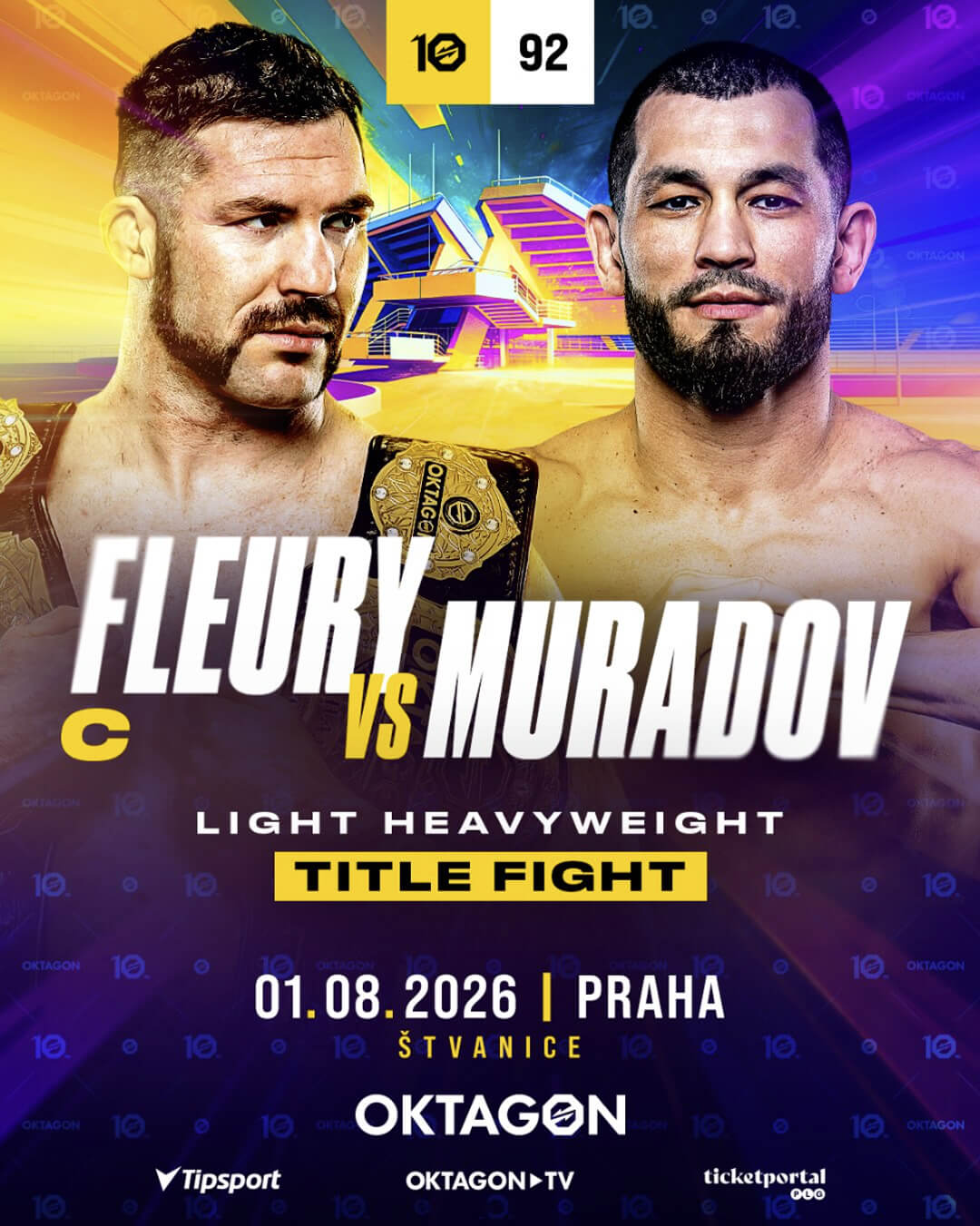 Will Fleury vs. Makhmud Muradov na turnaji Oktagon 92