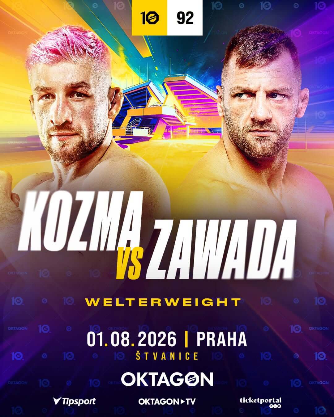 David Kozma vs. David Zawada na turnaji Oktagon 92