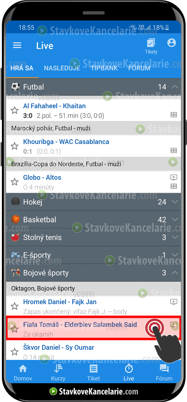 Oktagon zápasy na TV Tipsport Oktagon zápasy vysielané na TV Tipsport
