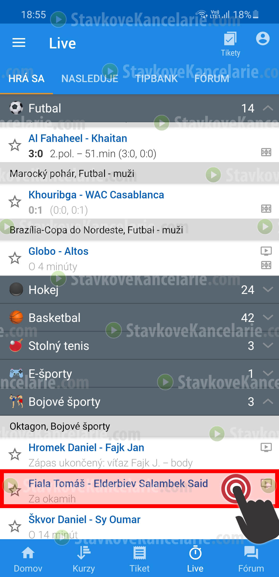 Oktagon zápasy na TV Tipsport Oktagon zápasy vysielané na TV Tipsport