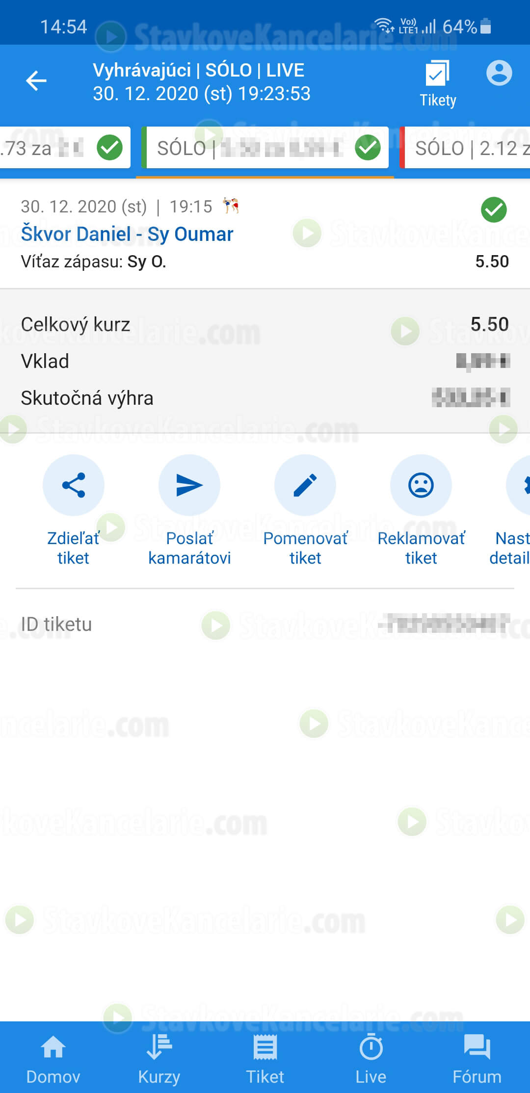 Oktagon LIVE tiket LIVE tiket z OKTAGON 20