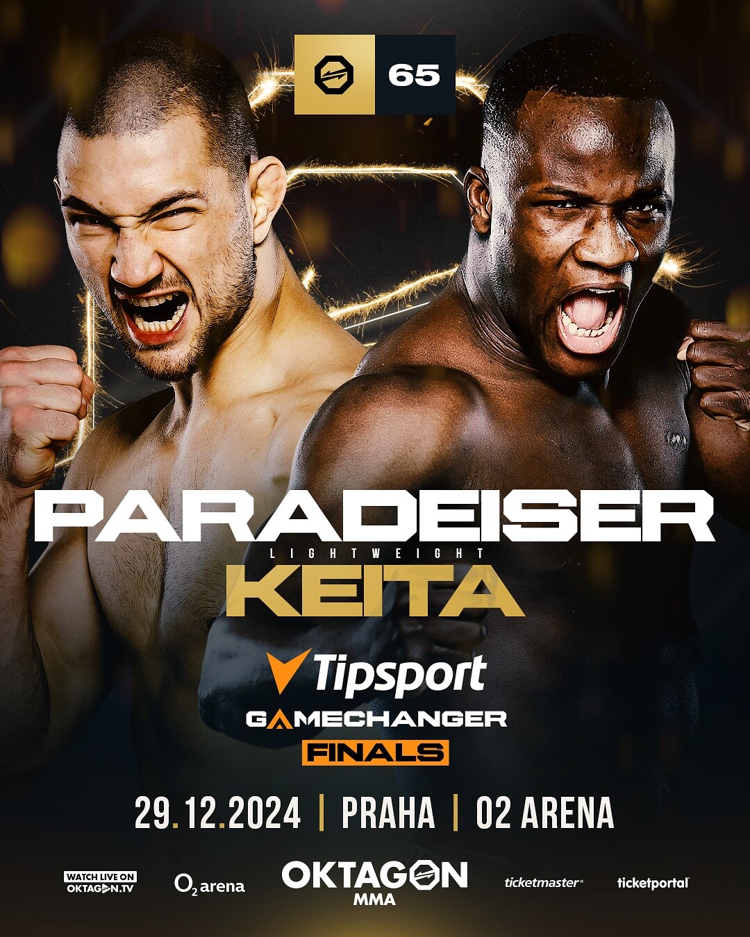 Zápas Paradeiser vs. Keita na akcii Oktagon 65
