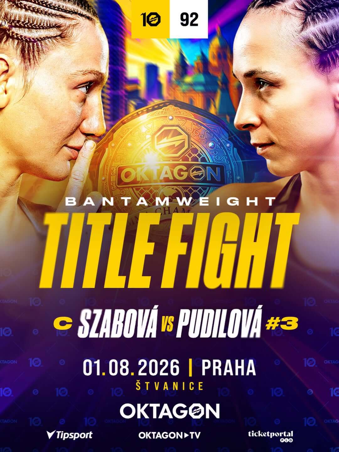 Lucia Szabová vs. Lucie Pudilová na turnaji Oktagon 92