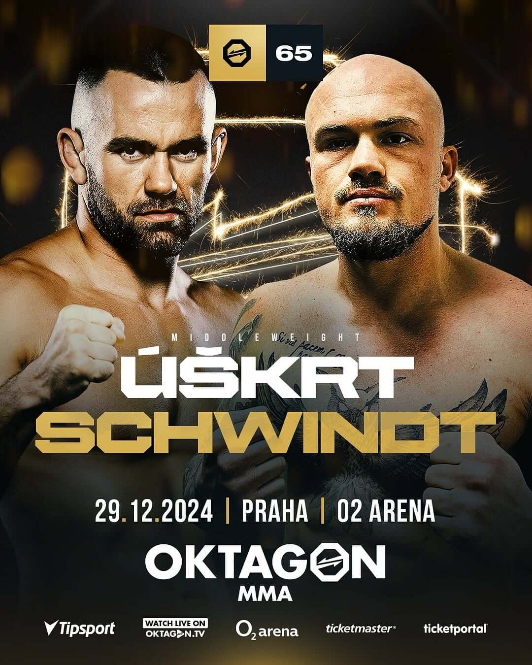 Zápas Úškrt vs. Schwindt na akcii Oktagon 65