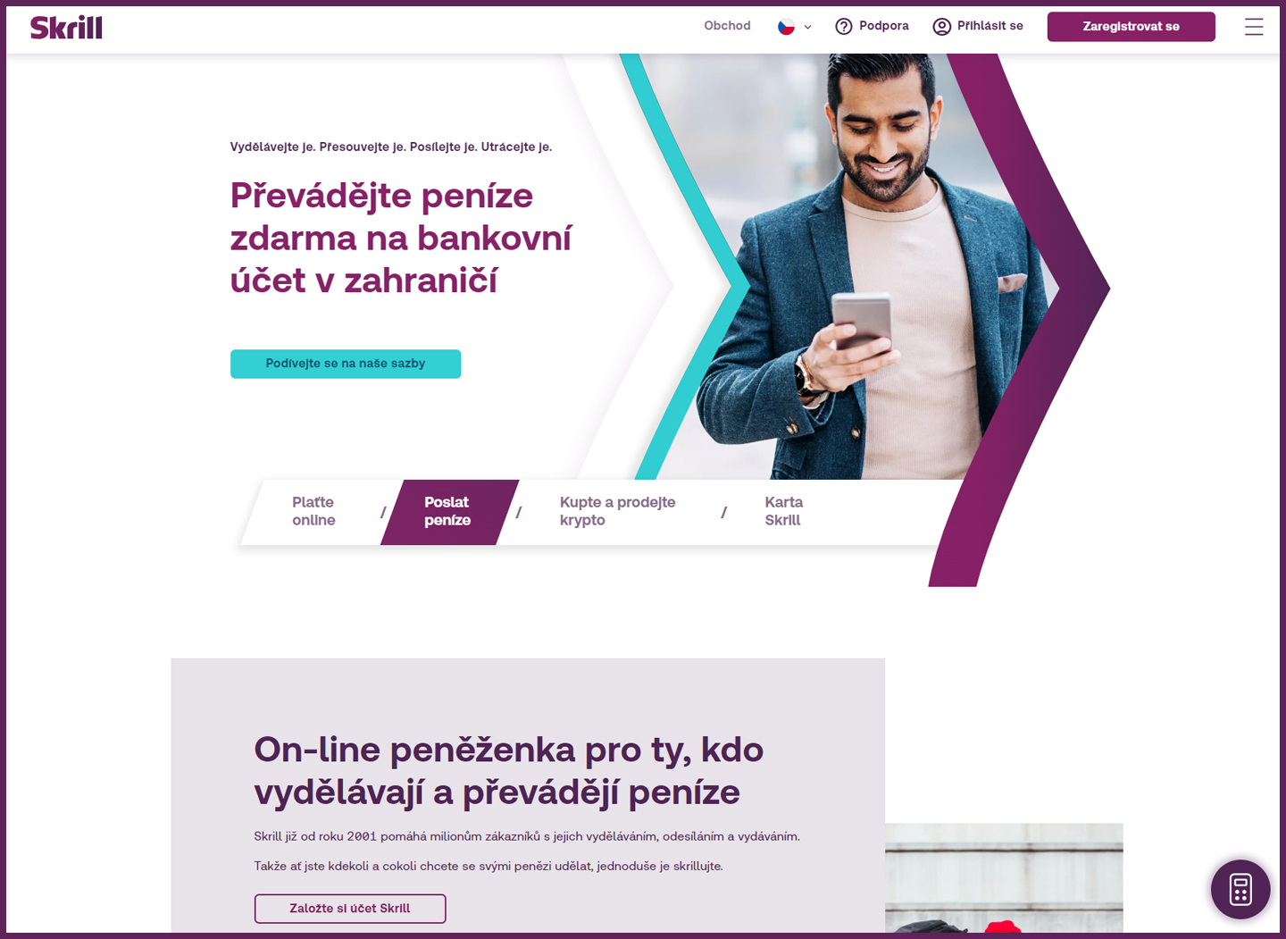 Internetová peňaženka Skrill