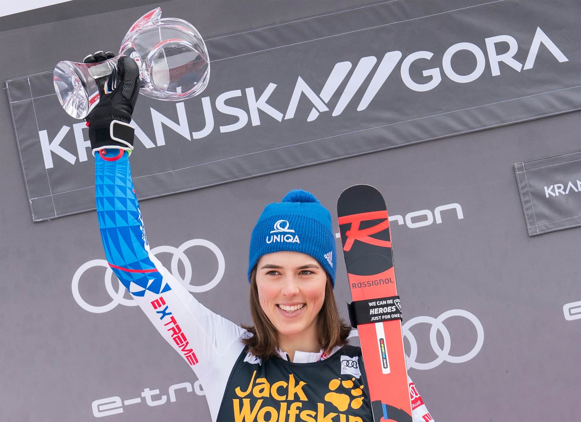 Petra Vlhová sa stala víťazkou malého krištáľové glóbusu za obrovský slalom v Svetovom pohári v zjazdovom lyžovaní 2021/2022.