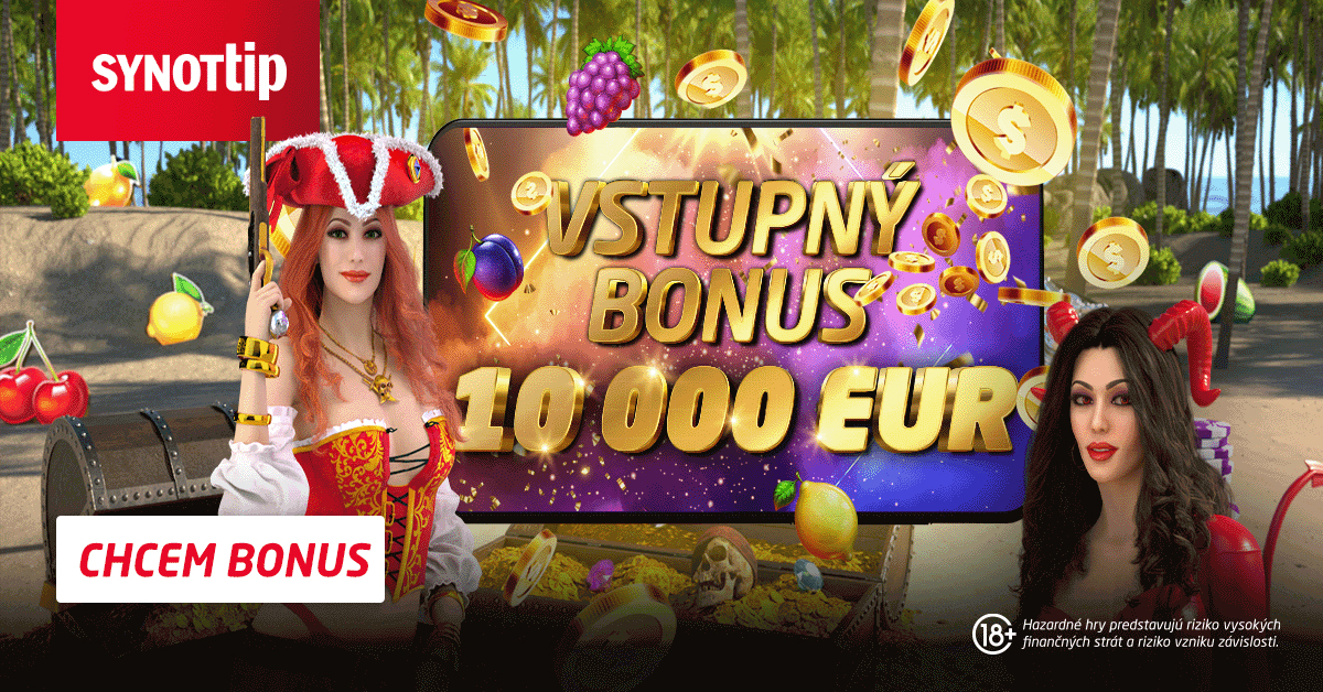 Vstupný bonus v online casine Synot Tip