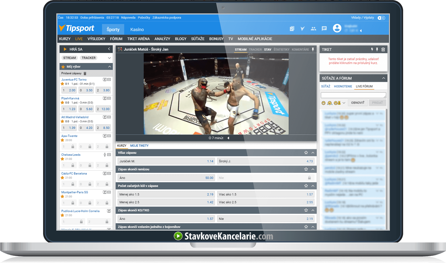Oktagon live stream na TV Tipsport