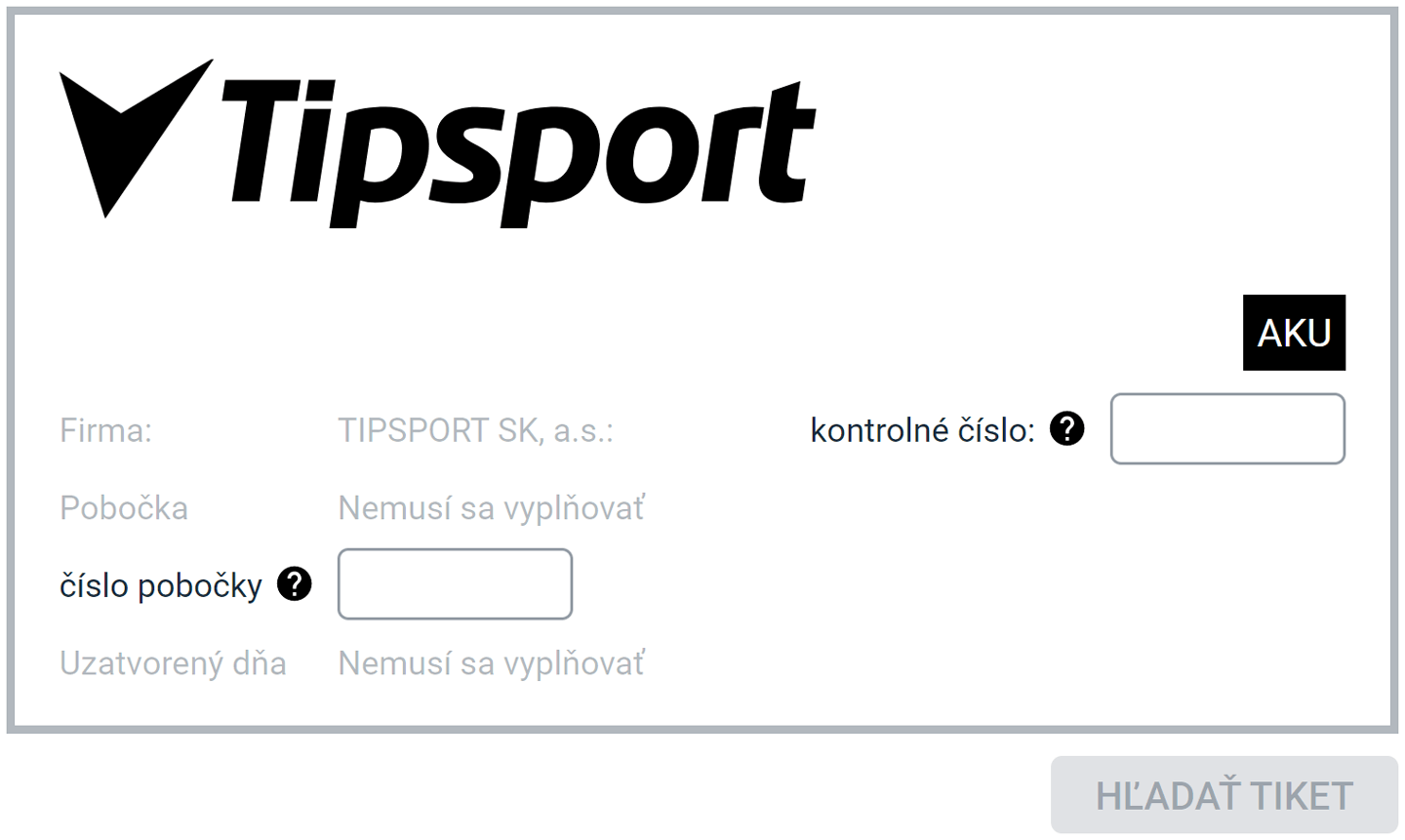 Kontrola tiketu v Tipsporte