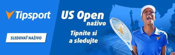 LIVE stream US Open zadarmo na TV Tipsport