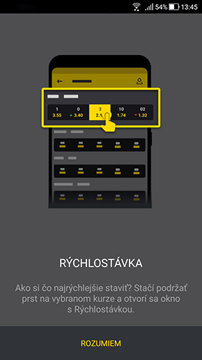 Ako podať rýchlostávku vo Fortuna aplikácii