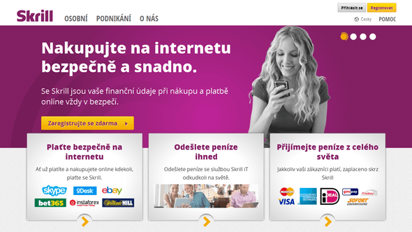 Internetová peňaženka Skrill