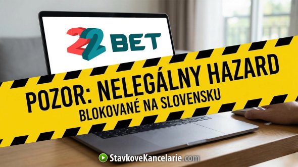 22bet.com nemá licenciu od ÚRHH