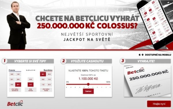 COLOSSUS BETS v Betclicu a Expekte – 7 zápasov a je z vás milionár