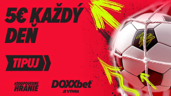 DOXXbet bonus 5 € každý deň – tipuj bez rizika a získaj fríbet