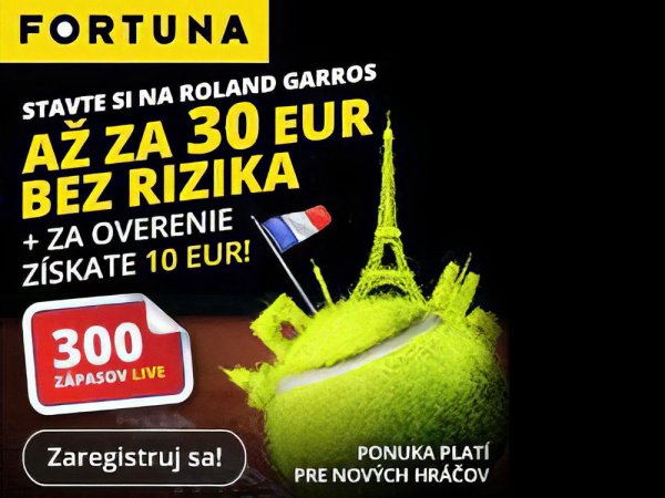 Vstupný bonus za registráciu vo Fortune