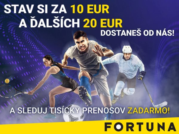 200 % Fortuna bonus do 20 € 💛 【 PROMO KÓD TU ⇓ 】