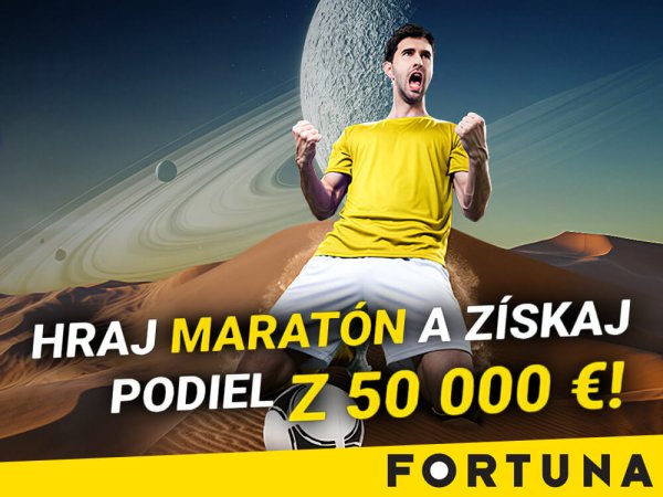 Hrajte futbalový Fortuna Maratón o ceny za 50.000 €