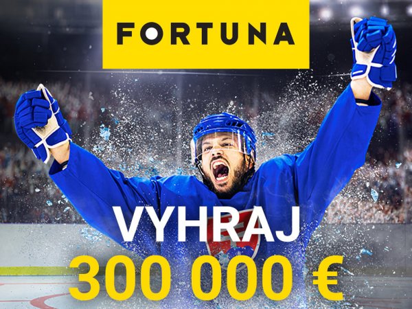 💥 MS s Fortunou: Hokejovej súťaž o šialených 300.000 €! Hrajte už dnes!