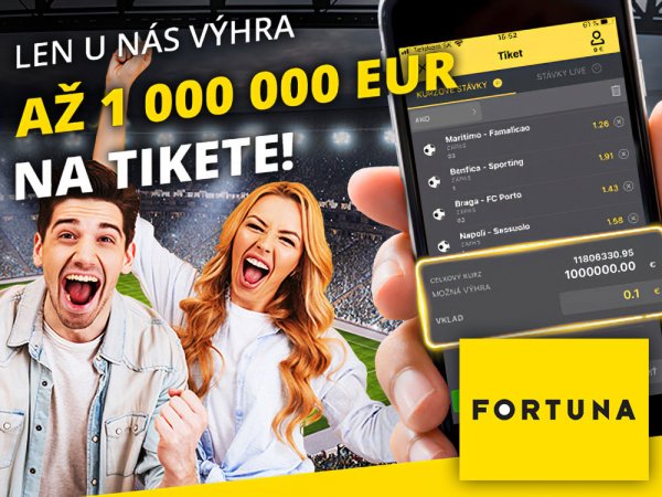 Vyhrajte vo Fortune až 1.000.000 €