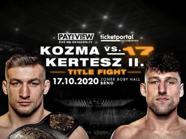 Oktagon 17: Kozma vs Kertész - termín, live stream a tip na víťaza.