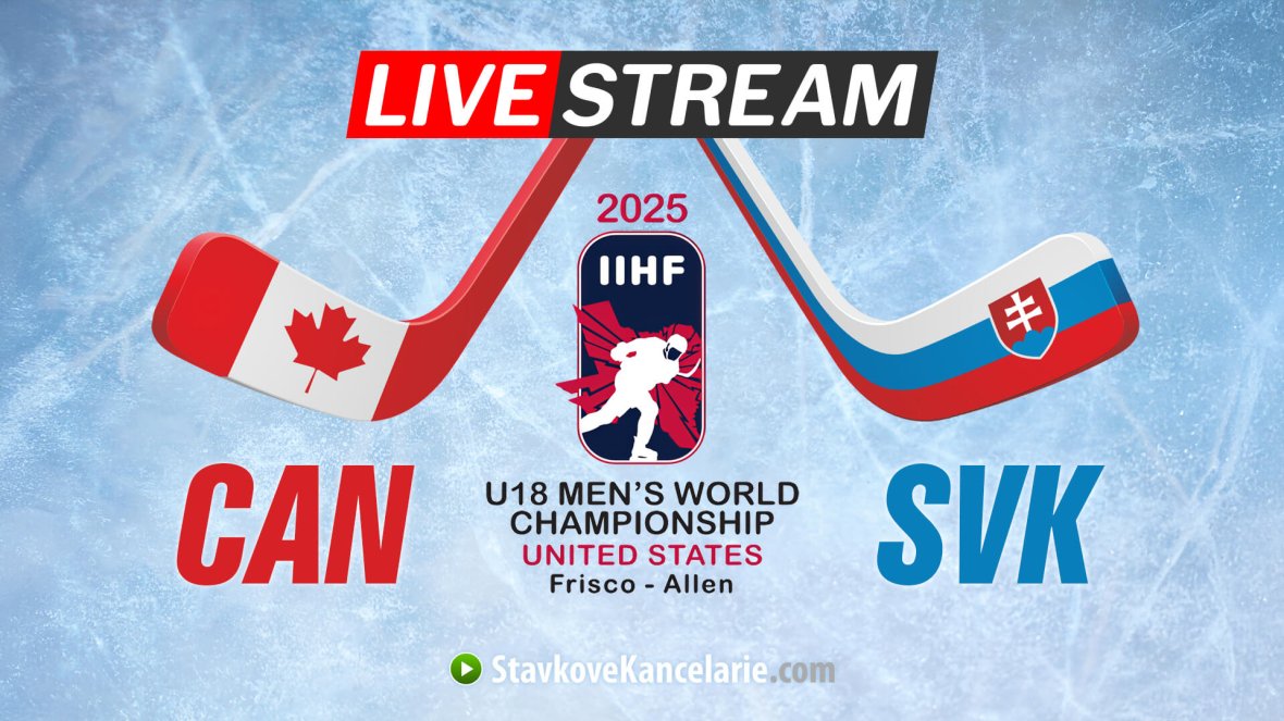 Kanada – Slovensko U18 ▶️ LIVE stream a TV prenos | MS 2025