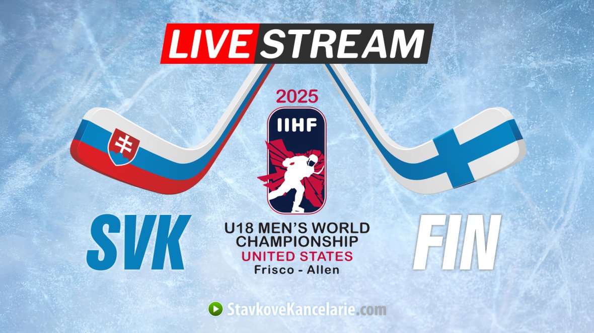 Slovensko – Fínsko U18 ▶️ LIVE stream a TV prenos | MS 2025