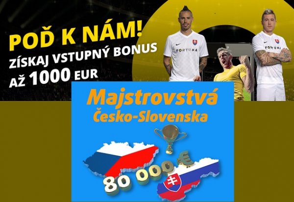 Začínajú majstrovstvá v tipovaní, Fortuna láka na rôzne bonusy a DOXXbet láka na peniaze zdarma