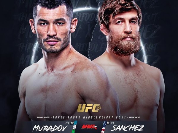 UFC 257 🥊 Muradov vs Sanchez ▶️ livestream, kurzy a informácie