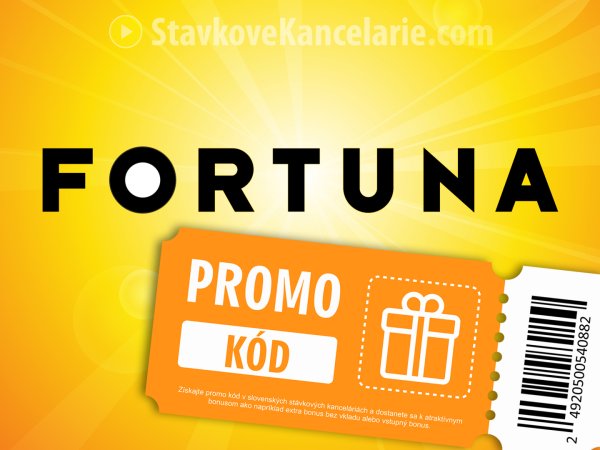 Fortuna promo kód 2023 ❤️ získajte PLATNÉ bonus KÓDY