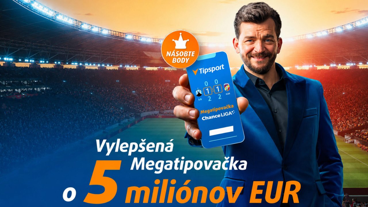 Tipsport Megatipovačka o 5 miliónov eur – tipovanie výsledkov Chance Ligy v mobilnej aplikácii