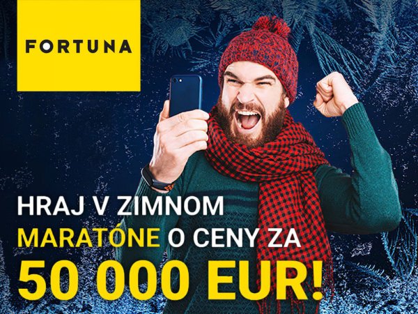 Hrajte o 50.000 EUR v maratóne od Fortuny