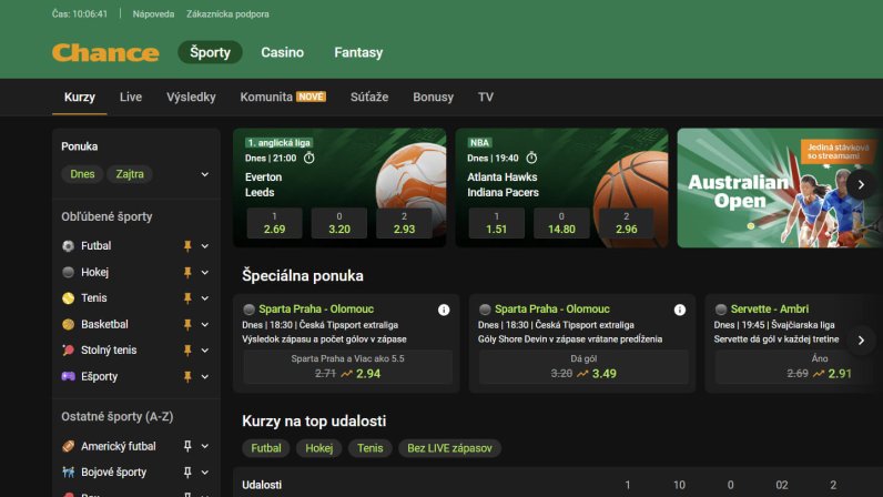 Stávková kancelária Chance SK (Slovensko)